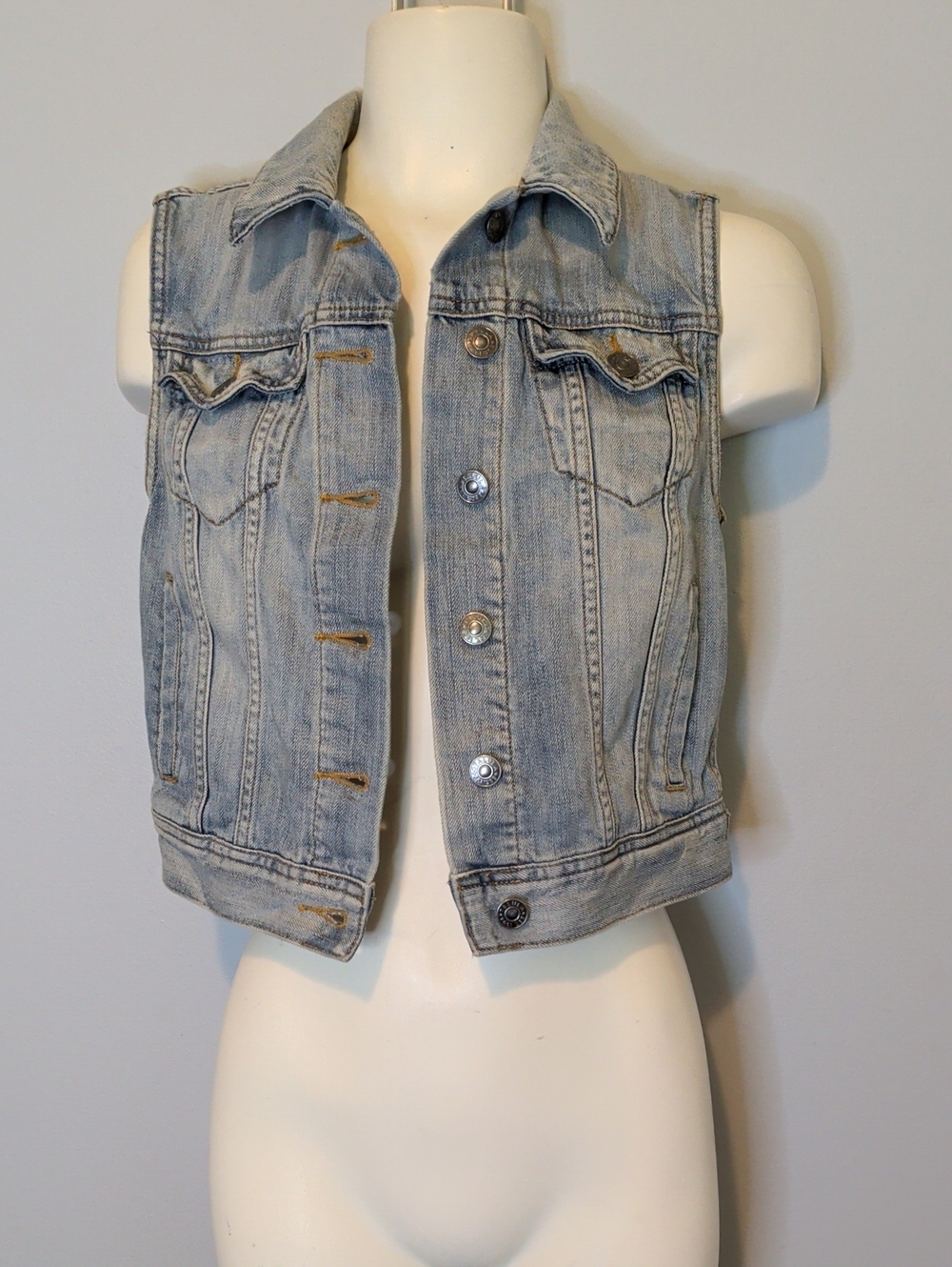 Talula Light Wash Denim Vest